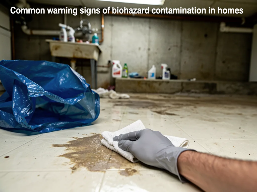 Common warning signs of biohazard contamination in homes